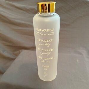 Self care water bottle